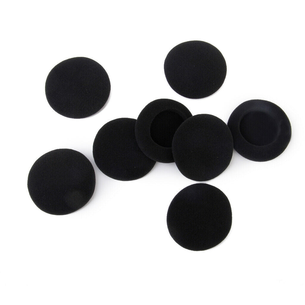 Soft Elastic Sponge Earbuds Covers Earphones Ear Pad Dustproof 55mm Black