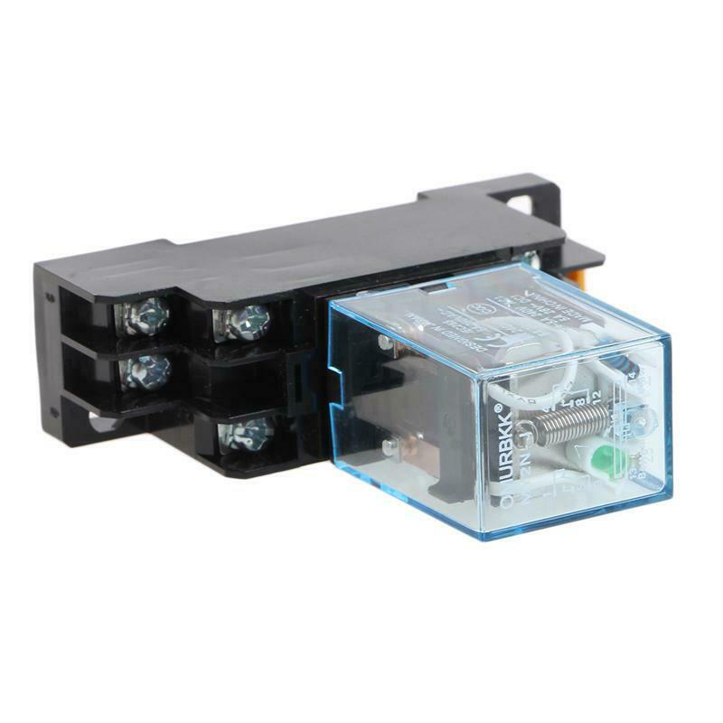 8 Pin MY2NJ Relay 24 V DC Small Relay 5A DPDT Coil With Base Socket