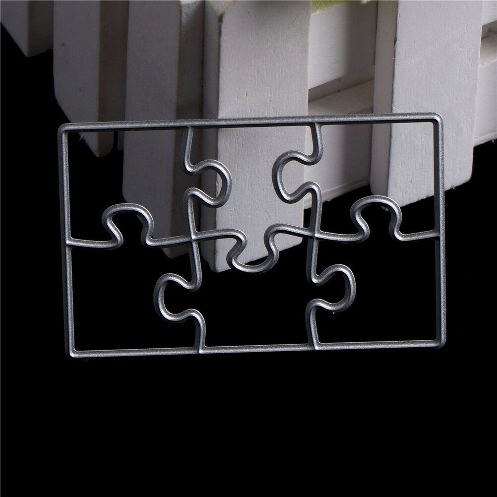 Puzzle Metal Cutting Dies Stencils For Scrapbookings DIY Cards Crafts Embo.l8
