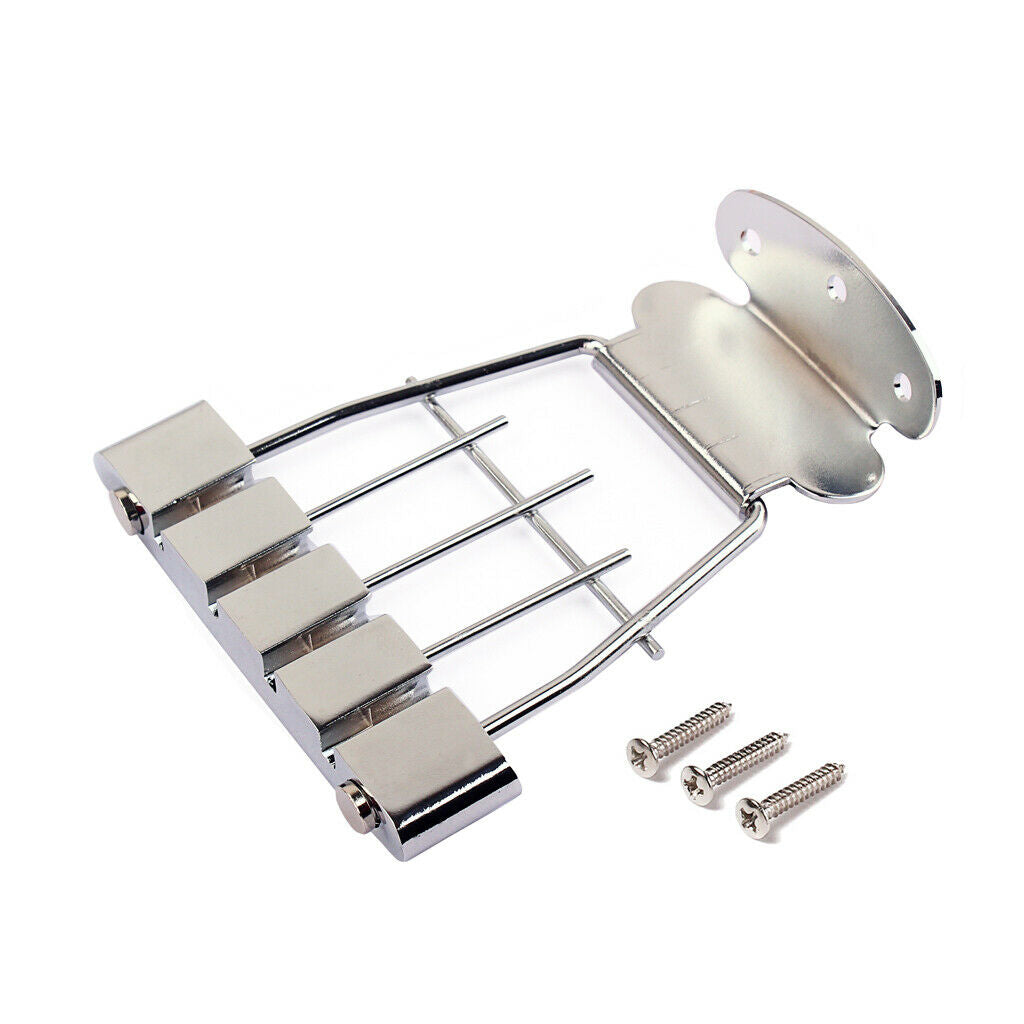 Semi Hollow Bass Trapeze Tailpiece Bridge for 4 String Bass Acessory