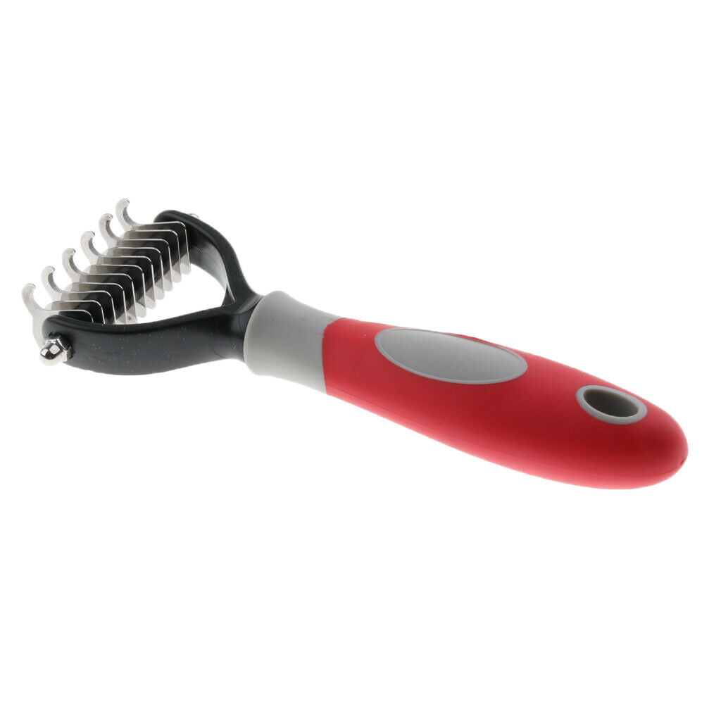 Dog Cat Grooming Brush Deshedding Rake Comb Short to long buns