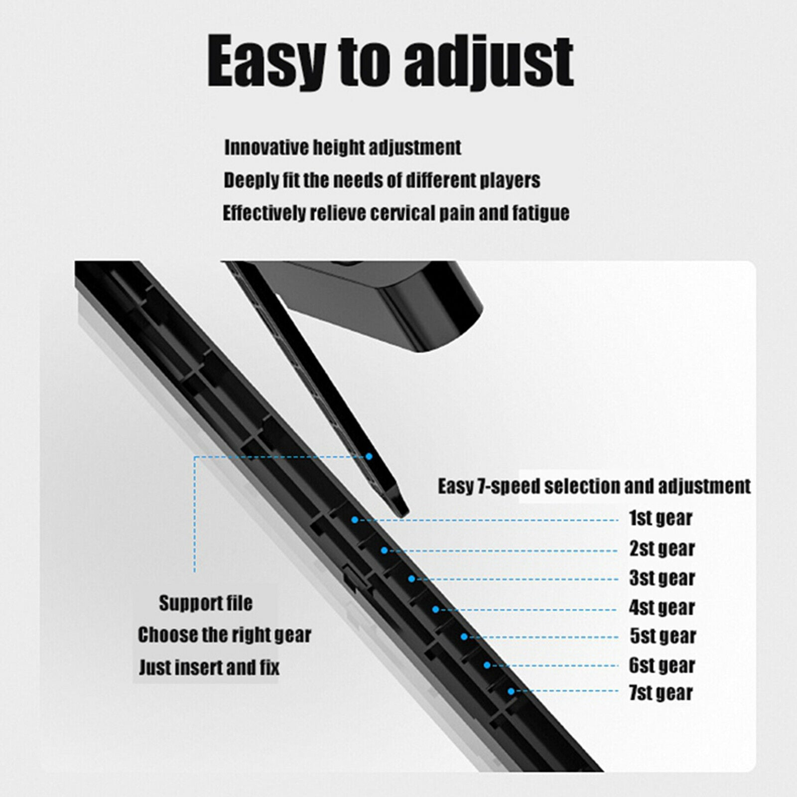 Laptop Stand with Fan Heat Dissipation Non-Slip Notebook Riser Support Rack
