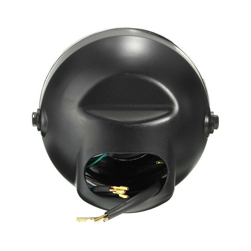 8" Cafe Racer Motorcycle Scooter Headlight Amber LED Turn Signal Light Lamp 12V