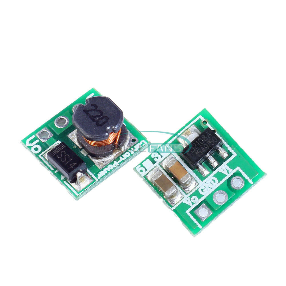 2PCS DC-DC 1.8V 2.5V 3V 3.3V 3.7V To 5V Step Up Power Voltage Converter Board