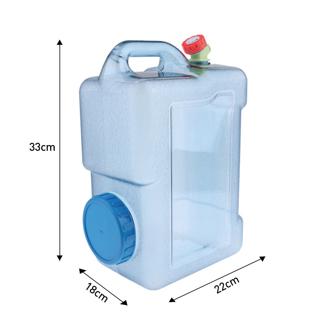 2X Outdoor Camping Travel Car Water Bucket Water Carrier Canister 8L