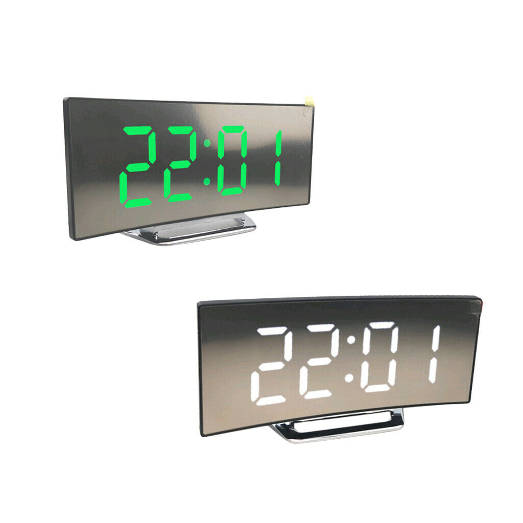 2Color Ultra Large LED Display Screen Digital Mirror Alarm Clock