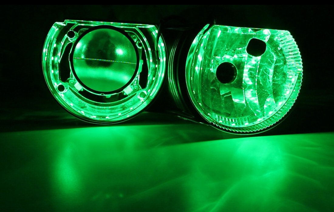 Universal RGB LED Demon Eye Module Ring MINI Cooper for Car SUV 3.0"/2.5" Rings