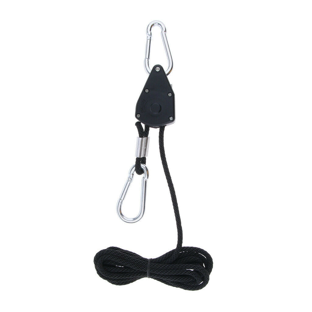 Set of 2 1/8 Inch Rope Ratchet Clip Hanger Metal Tent Canopy Tensioners