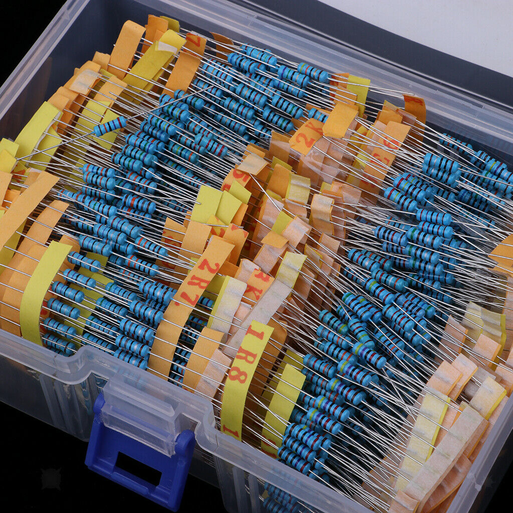 1100pcs 110 Values 0.1R- 10M ohm 1/2W Resistors Assortment Kit Assorted Set