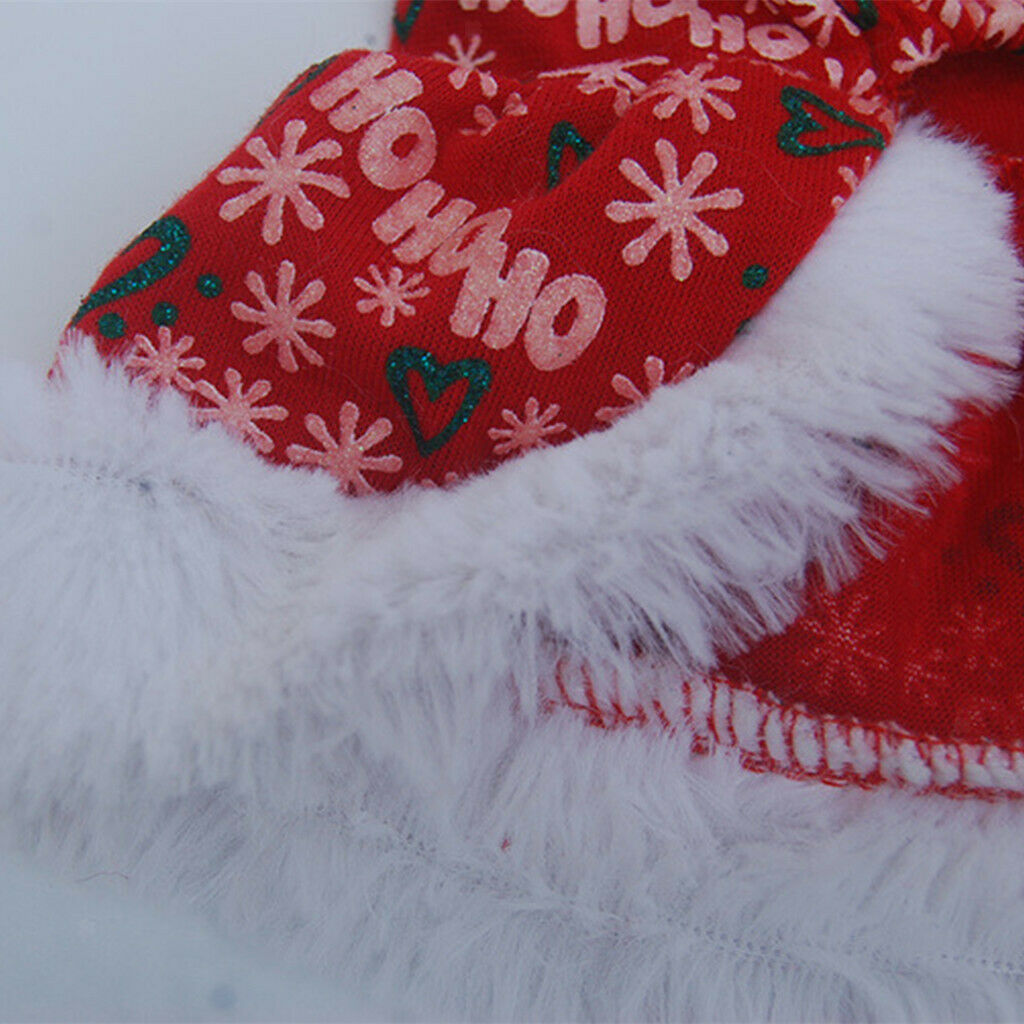 Puppy Outfit Pet Chrismas Dress Dog Cat Hoody Jumper Clothes Xmas Costume S