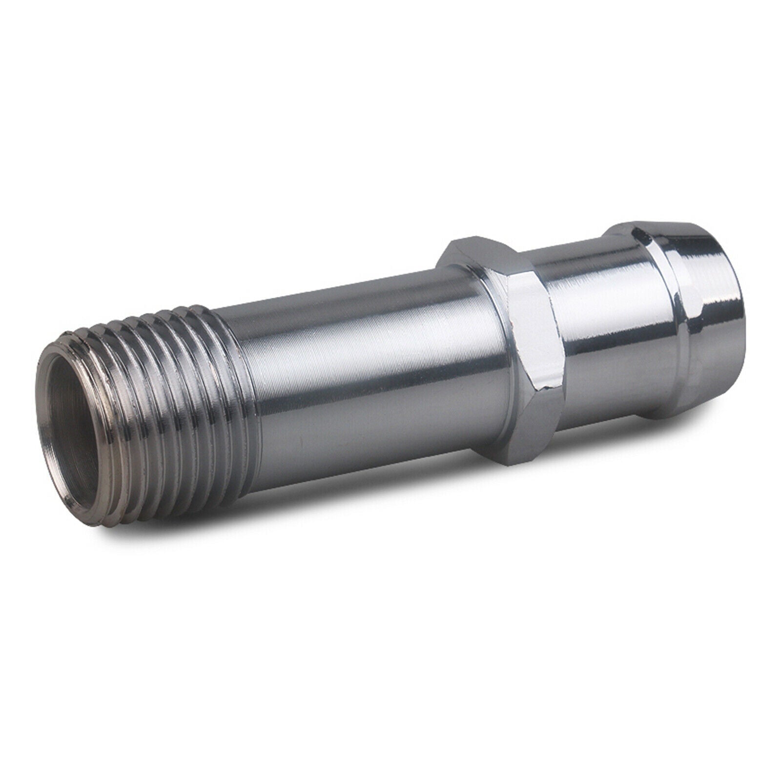 Chromed Steel Heater Hose Fittings 3/4" Water Pump 5/8" Intake Connector