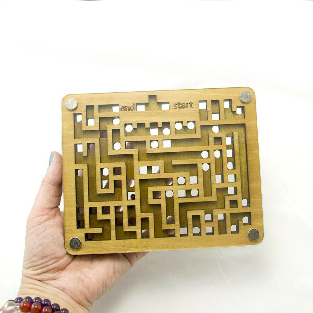 Wooden Maze Game Board Labyrinth Game Balance Board Table Maze Puzzle Game