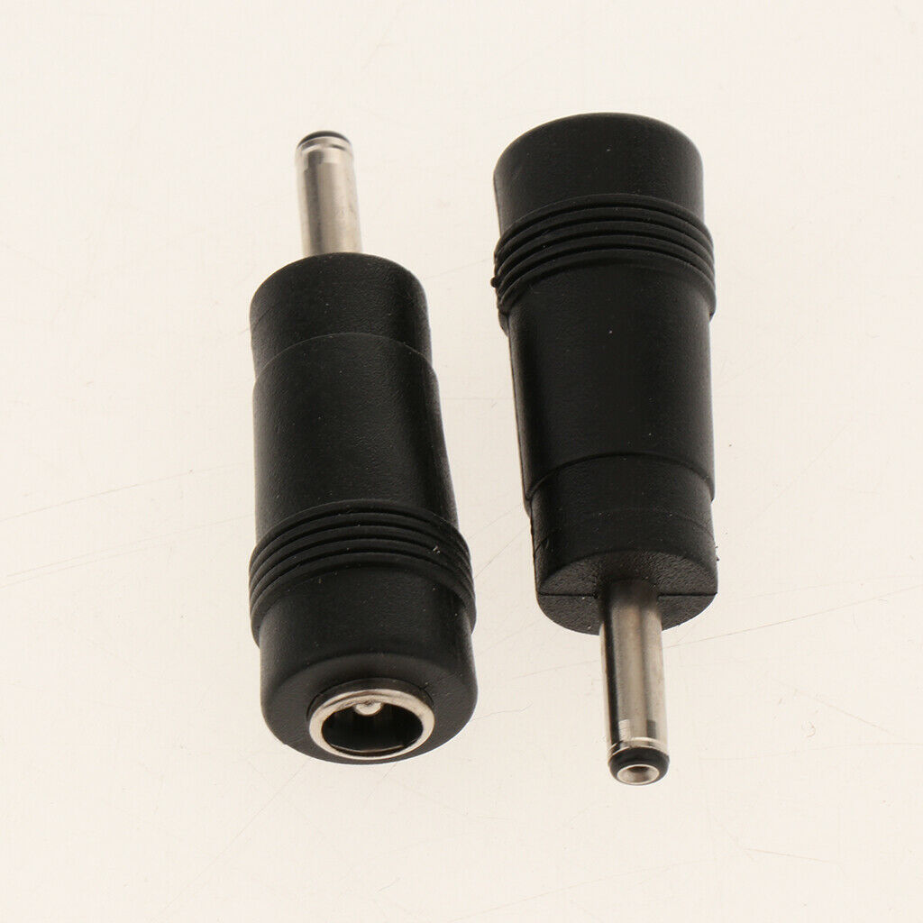 Lovoski 10 Pieces DC 5.5x2.1mm Female to 3.5x1.1mm Male Laptop Adapter