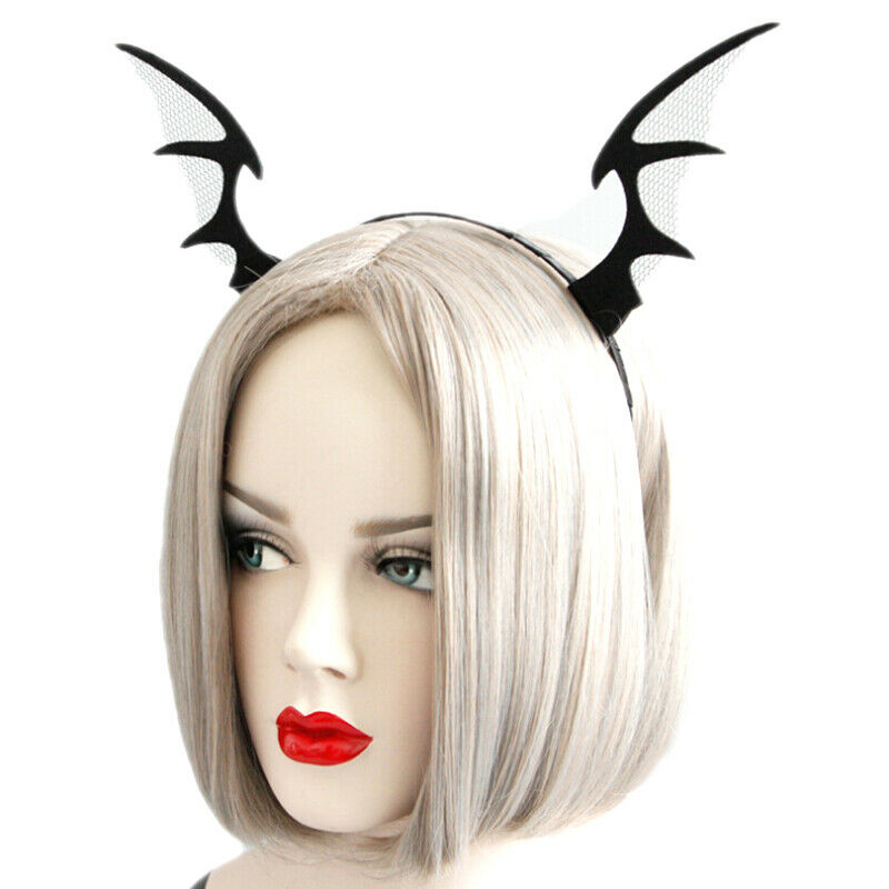 Bat Wings Ears Hair Hoop Halloween Party Headband Hairband Headwear Cos.l8
