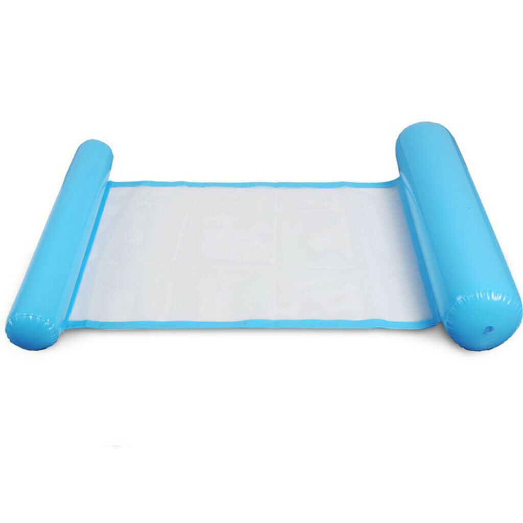 2 Pieces Durable Pool Inflatable Bed Water Floating Hammock Funny Net Mat