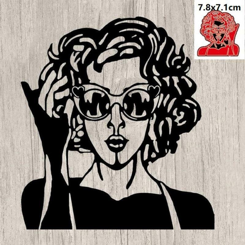 Lady Metal Cutting Dies Stencil DIY Scrapbooking Album Paper Card Template Mold