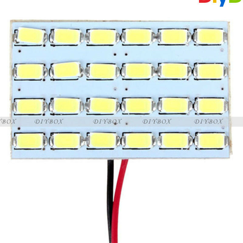 12V 24LED 5730 SMD LED Light Panel Board Car Interior Dome Reading Lamp Light 3W