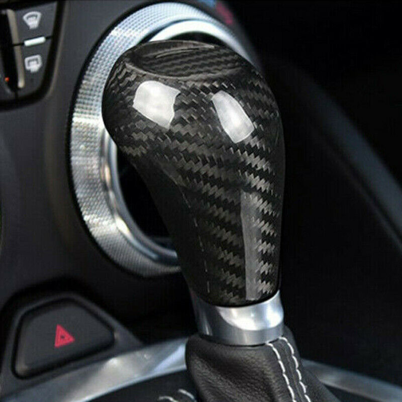 New Carbon Fiber Gear Shift Knob Head Cover Trim fit for Chevrolet Camaro 16-19