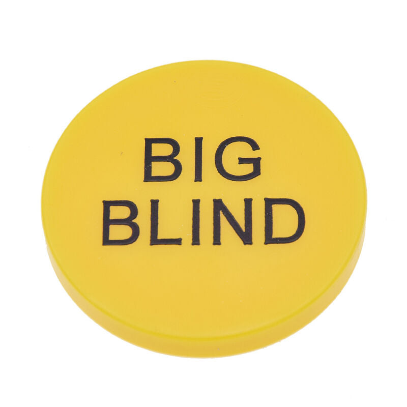 3 Pcs Poker Melamine Buttons Chips Small Blind Big Blind Dealer Game Supplies