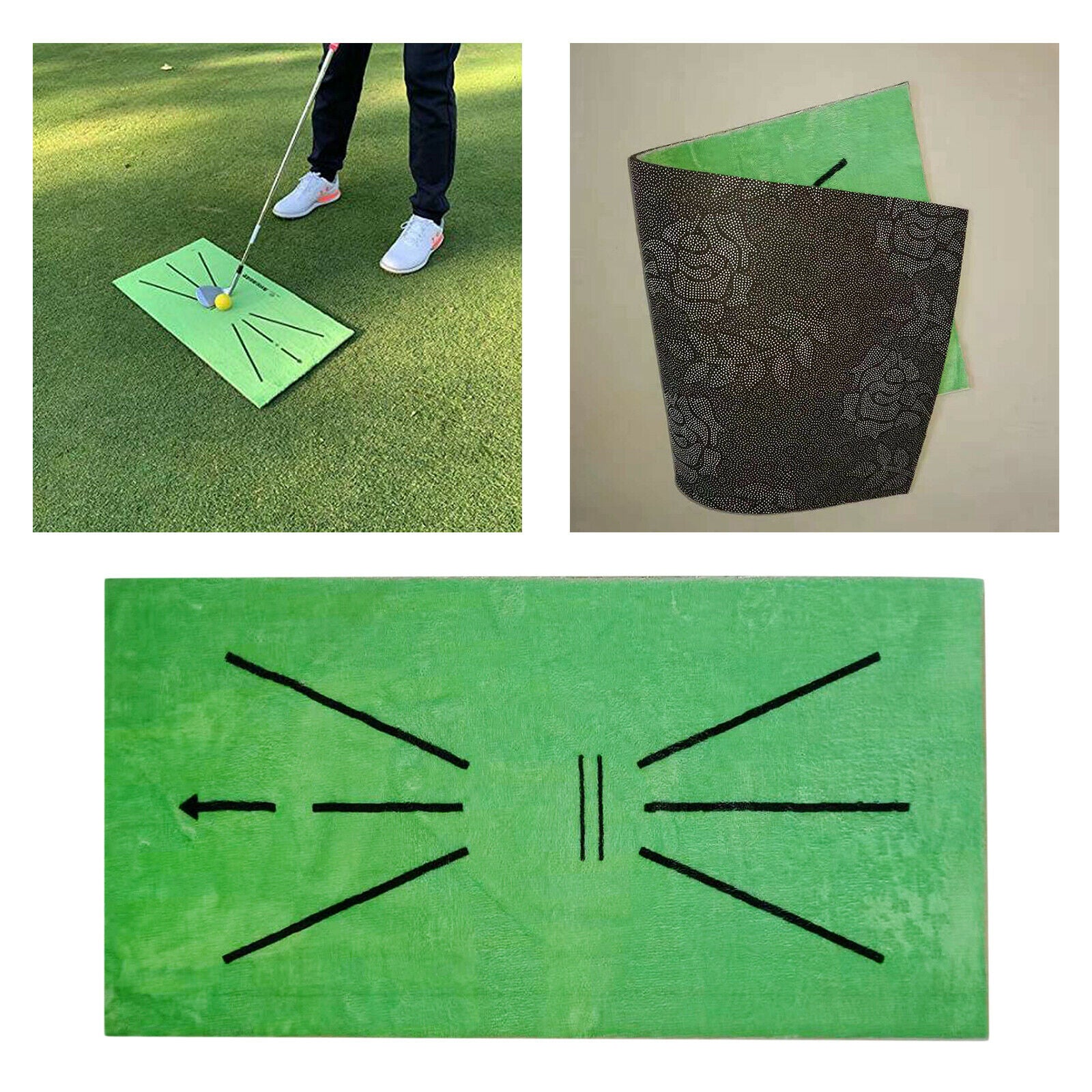 Training Aids Golf Accessories Green 60x30cm Gifts for Men Women