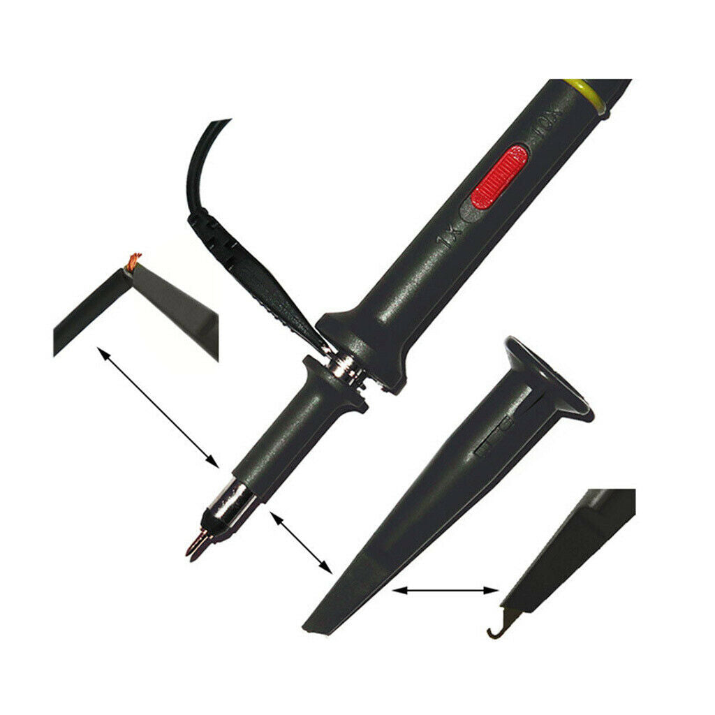 60MHz x1-amp-x10 Black Oscilloscope Clip Probes for MCX-Probe digital