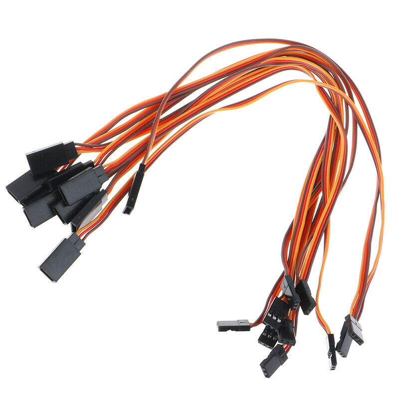 10Pcs 30cm Servo Extension Lead Wire Cable For RC Futaba JR Male to Female 3 TL
