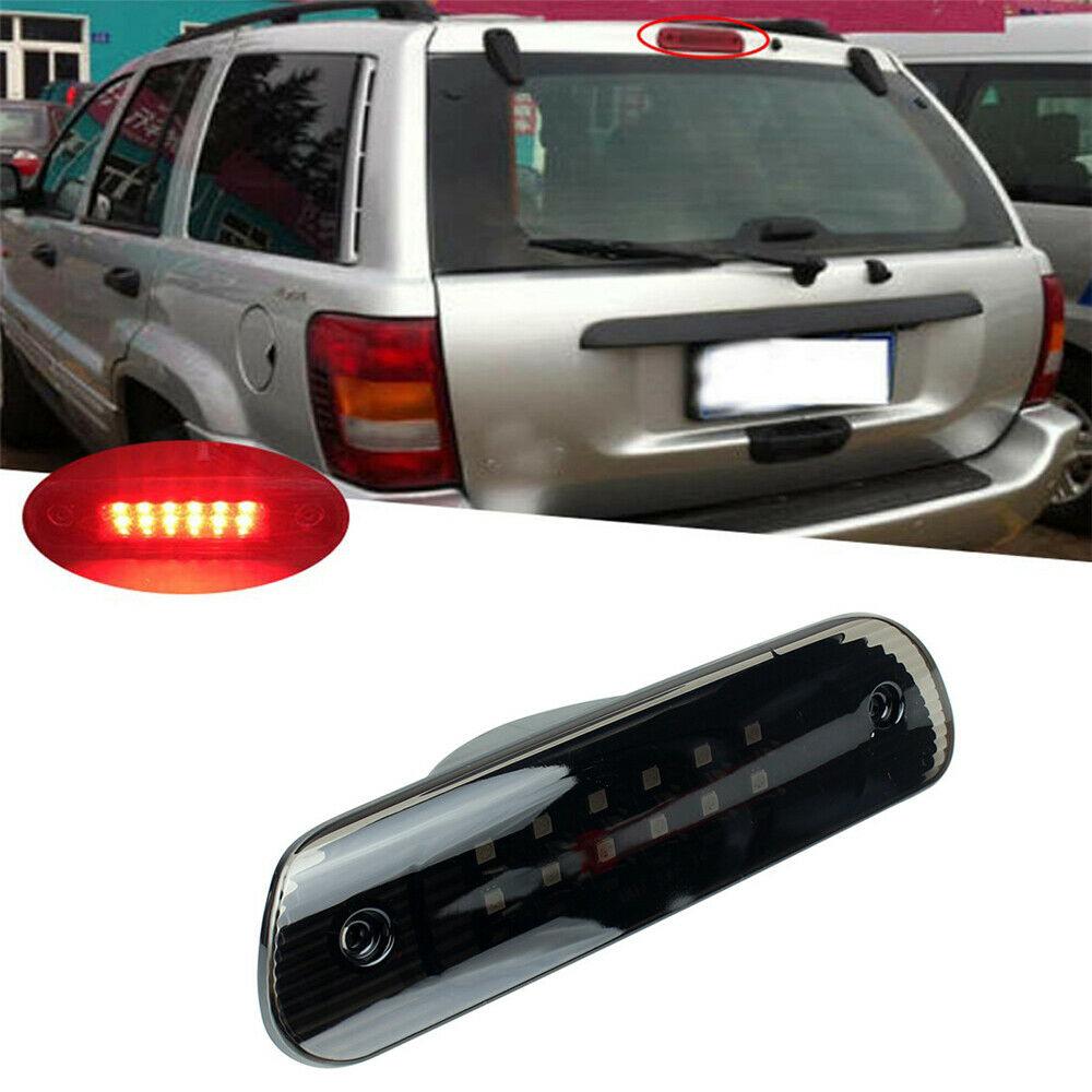 Red LED 3rd Third Brake Light Rear Tail Lamp For Jeep Grand Cherokee 1999-2004