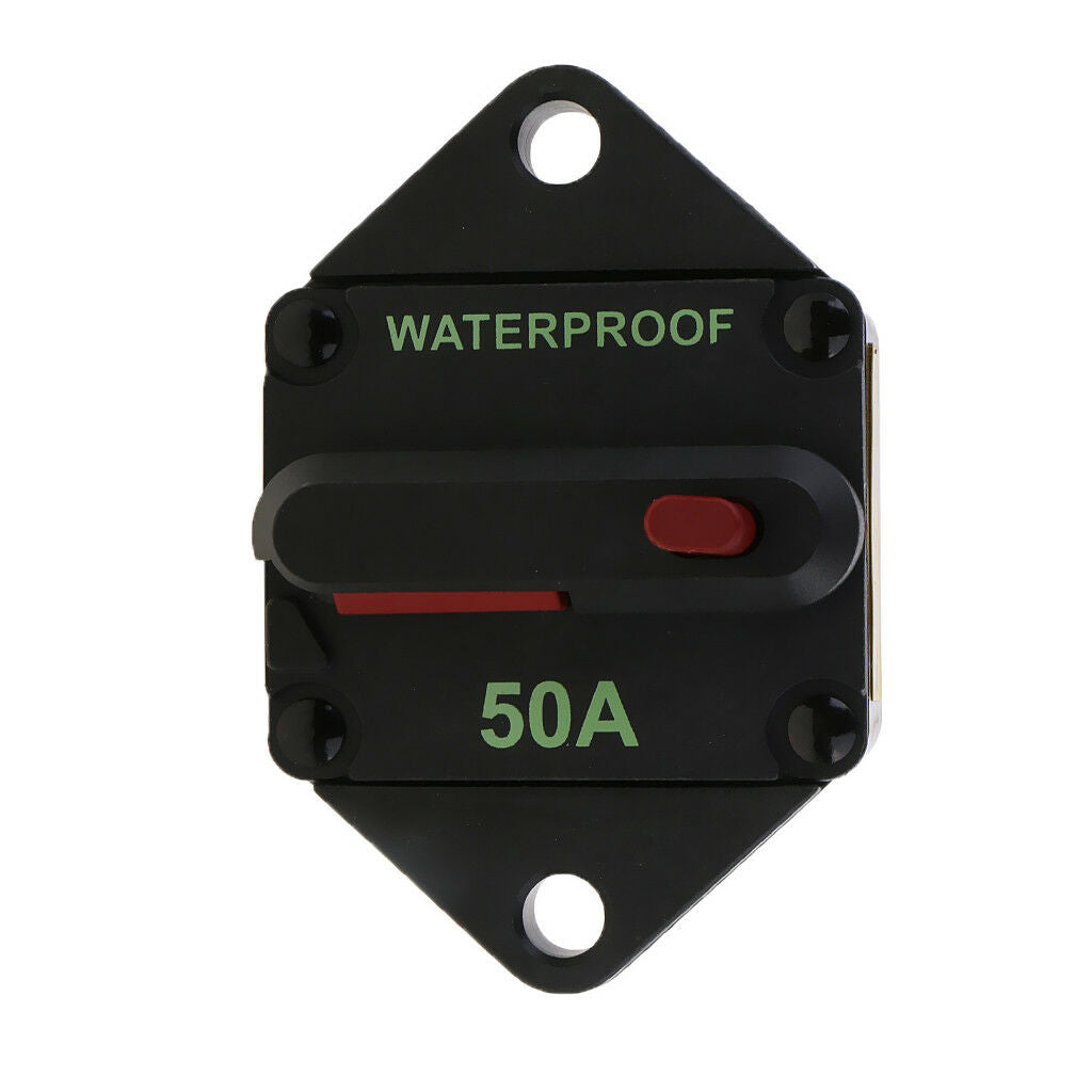 50A AMP Circuit Breaker Car Marine Stereo Audio Inline Replace Fuse 12V-24V