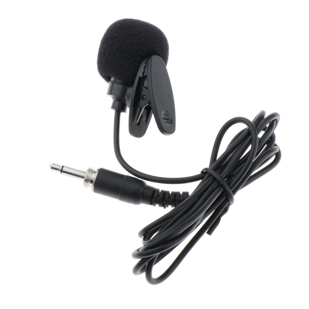 Professional 1/8" (3.5mm) Lavalier Microphone Lapel Tie Clip for DV BodyPack
