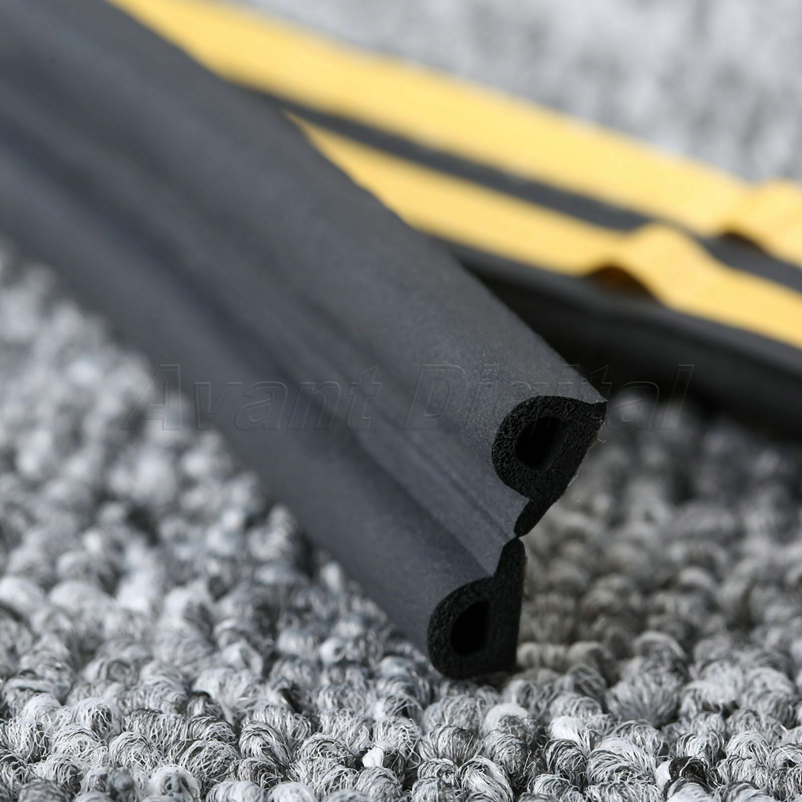 Car Foam Draught Excluder Adhesive Window Door Seal Strip EPDM Rubber 5M P Type