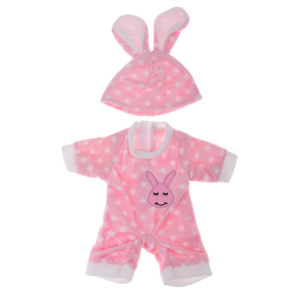 Stylish soft flannel round collar jumpsuit rabbit hat suit for Mellchan