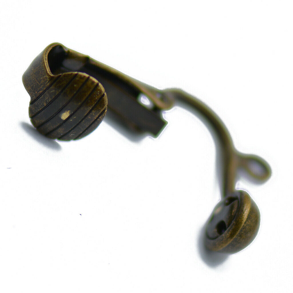 12x Bronze Convertable Half Ball Clip on Earring Findings for Jewelry Making