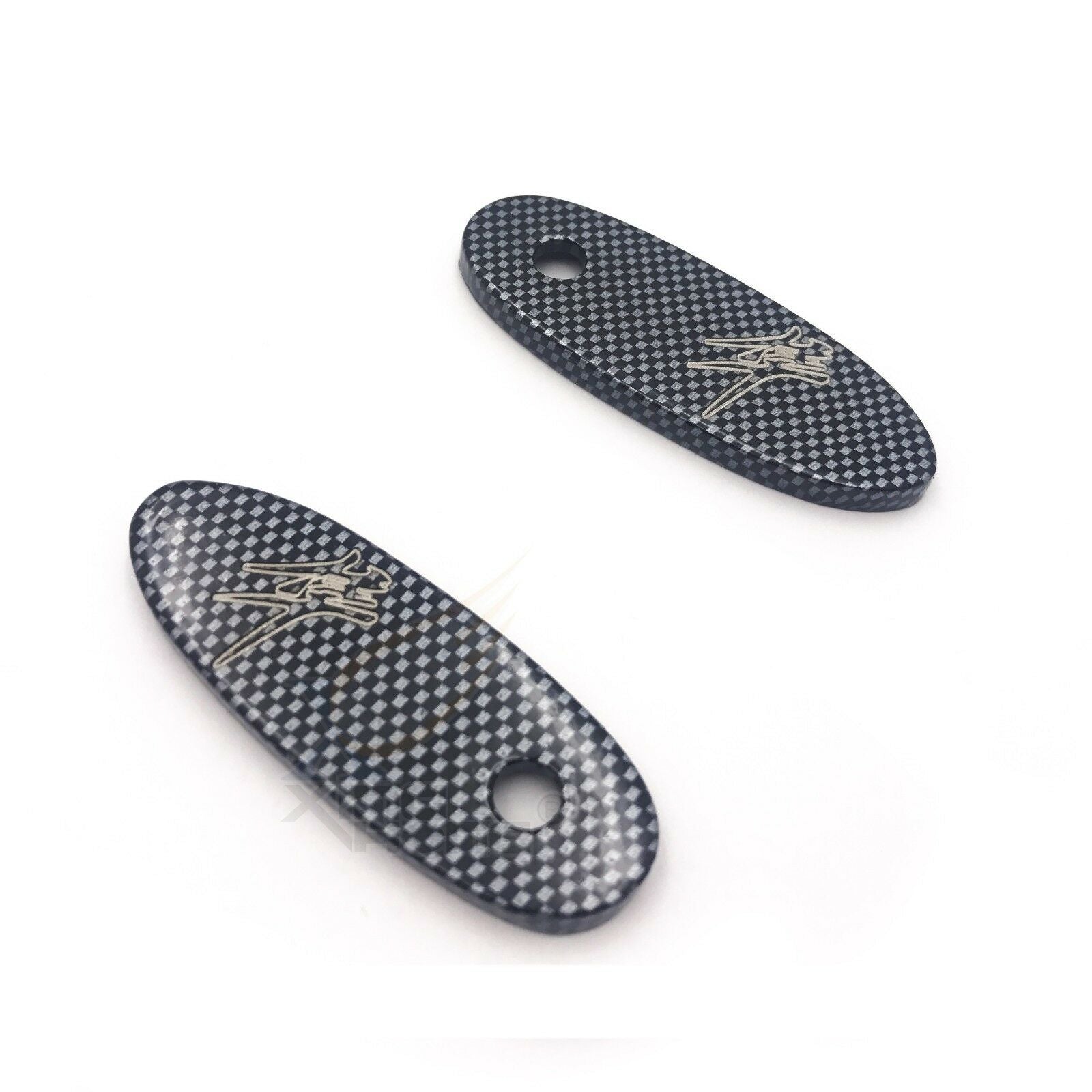 Carbon Mirror Block Off Base Plates For 1999-2016 Suzuki Hayabusa Gsx1300R