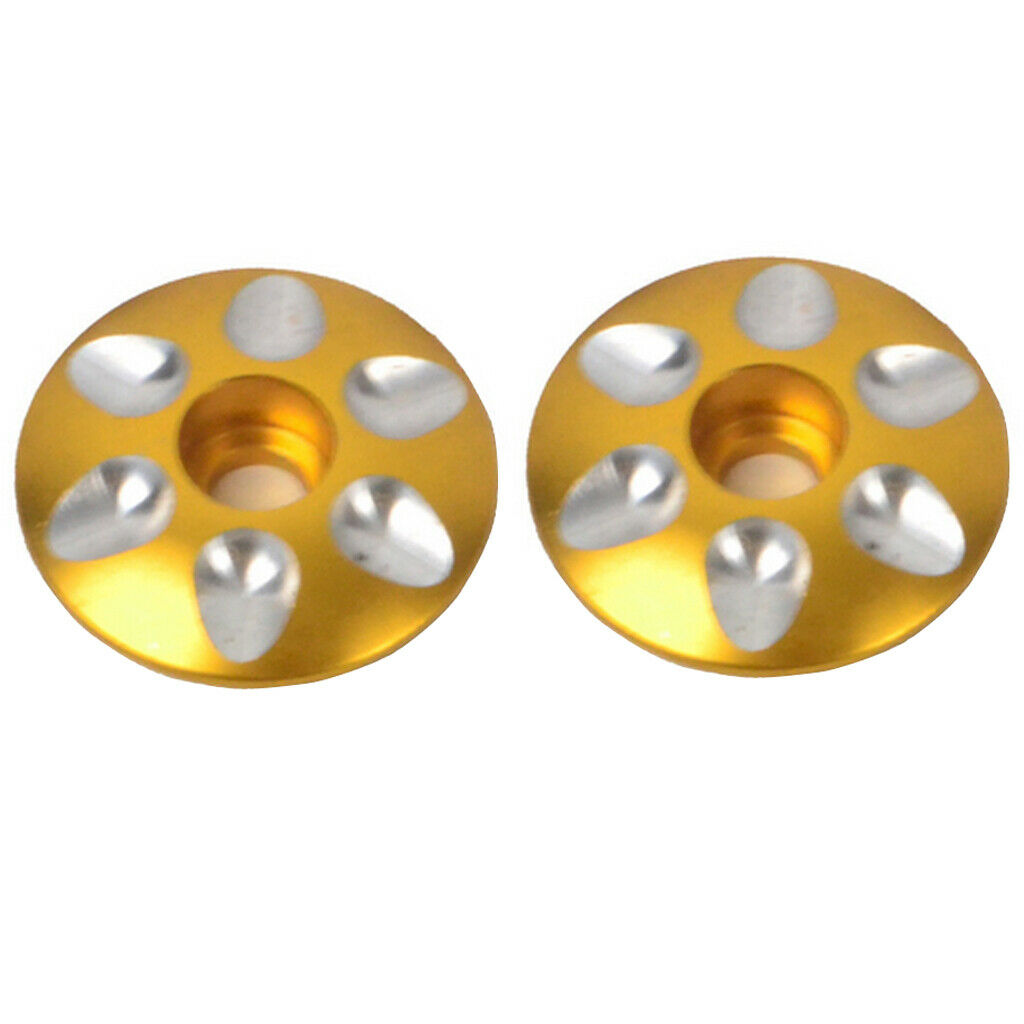 4pcs Aluminum  Headset Caps Mountain Bike Cycling Stem Top Covers