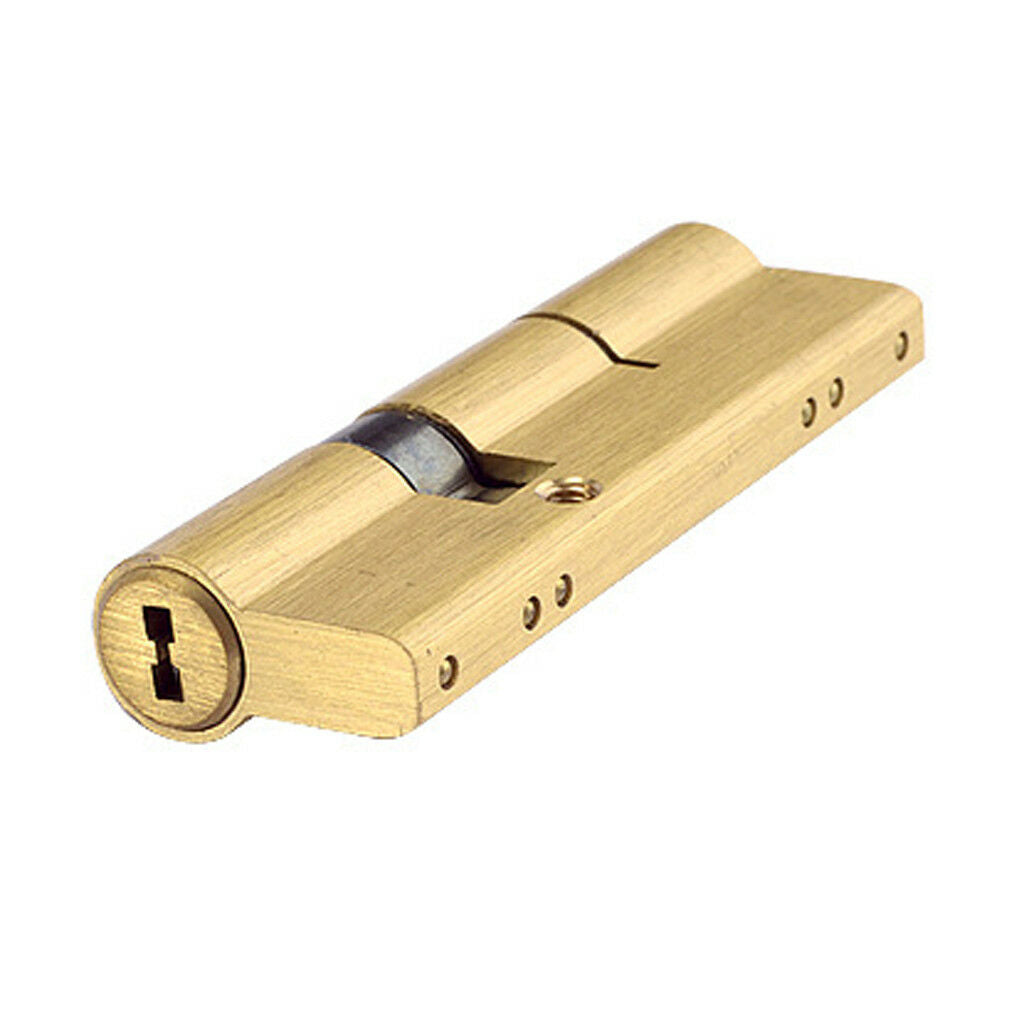 75MM 27.5/10/37.5 Brass Brushed Euro EU Cylinder Door Lock Barrel with 8 keys