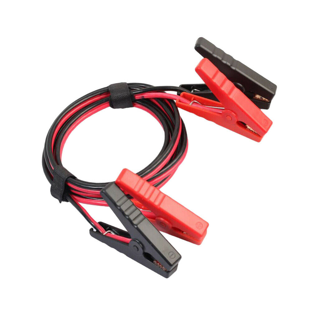 500A car kit cable with 2 alligator clips for battery and male too