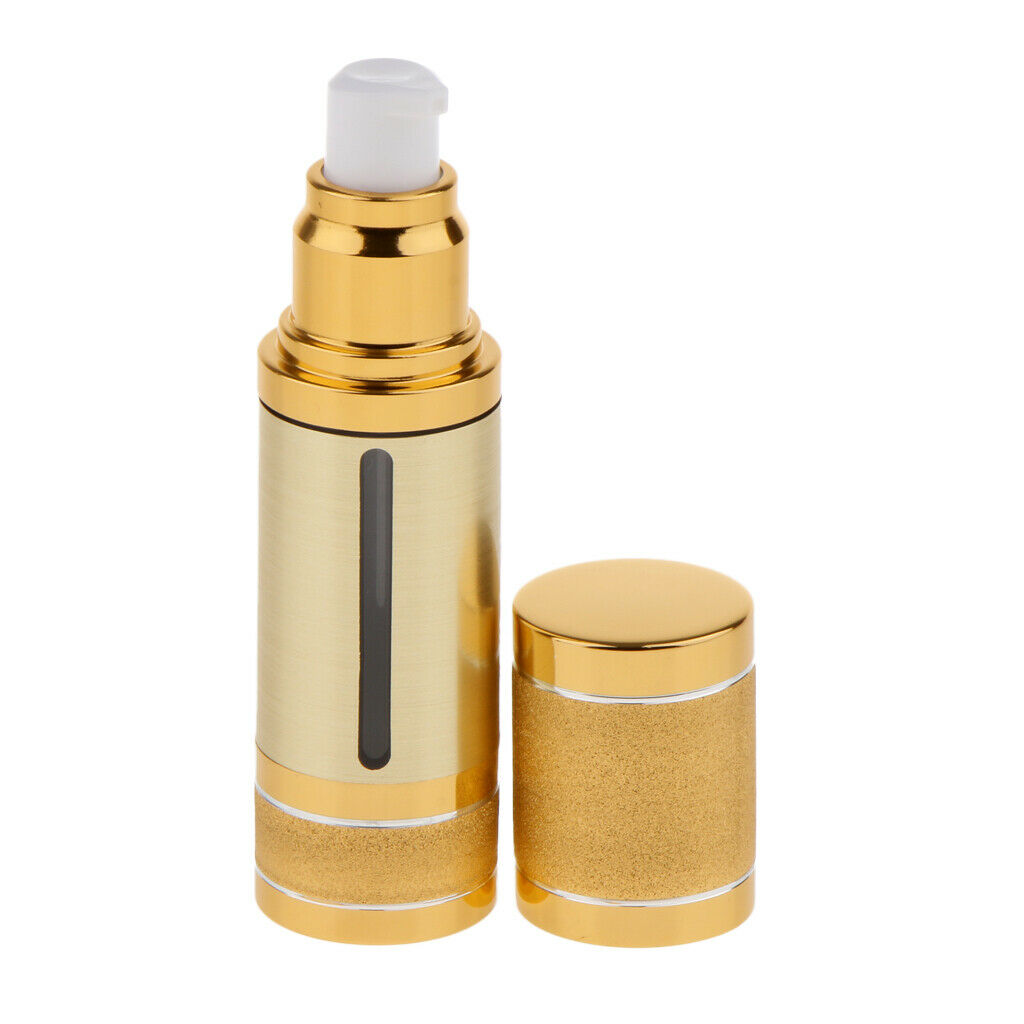 2Pcs 30ml Airless Pump Bottle Lotion Suncreen Cosmetic Refillable Container