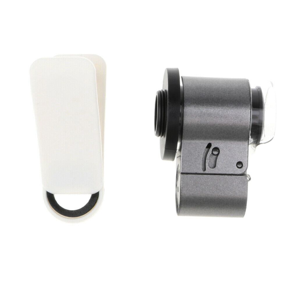 65 X Zoom Microscope Magnifier LED + UV Light Clip-on Micro Lens