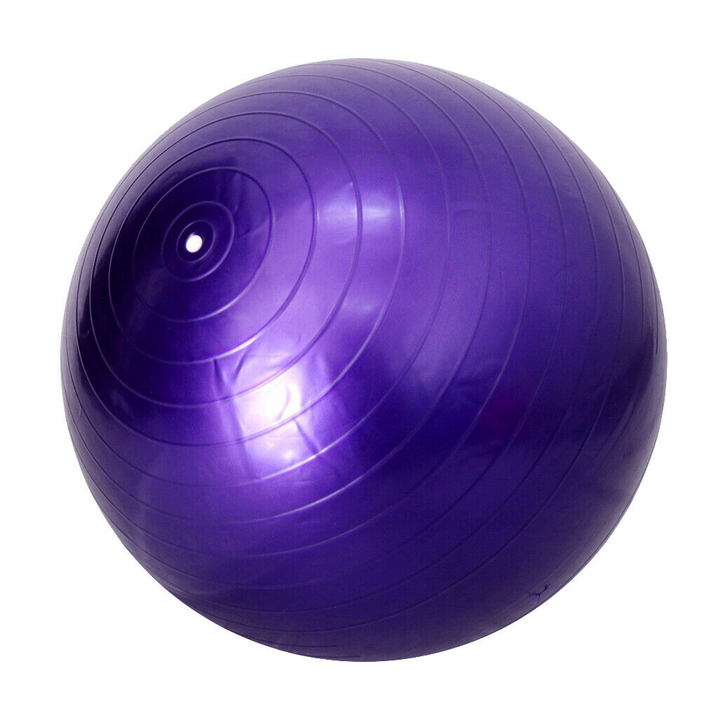 Purple Gym Ball Seat Ball Fitness Yoga Pilates Sports Ball In Door Fitness 45CM