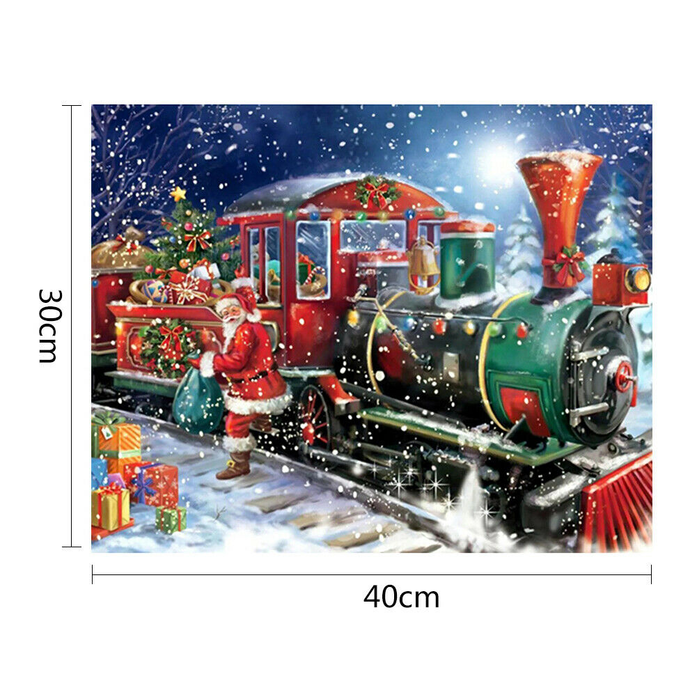 Christmas Full Drill 5D Diamond Painting Xmas Snowman Stitch Arts Kit Festival