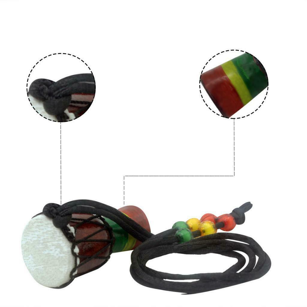 1Pc Ethnic Features Mini Djembe Pendant Necklace African Hand Drum Necklace