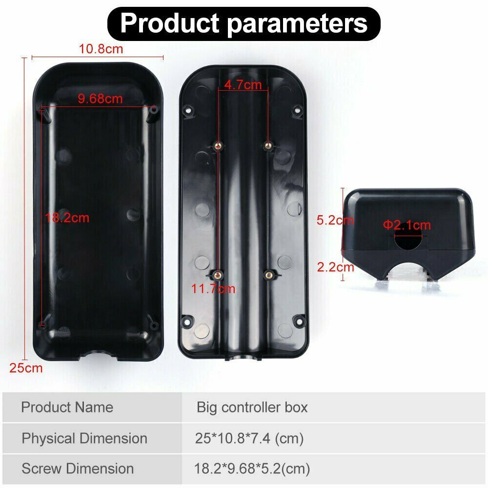 Extra-Large Plastic Controller Box for Electric Bike eBike Moped Scooter Box