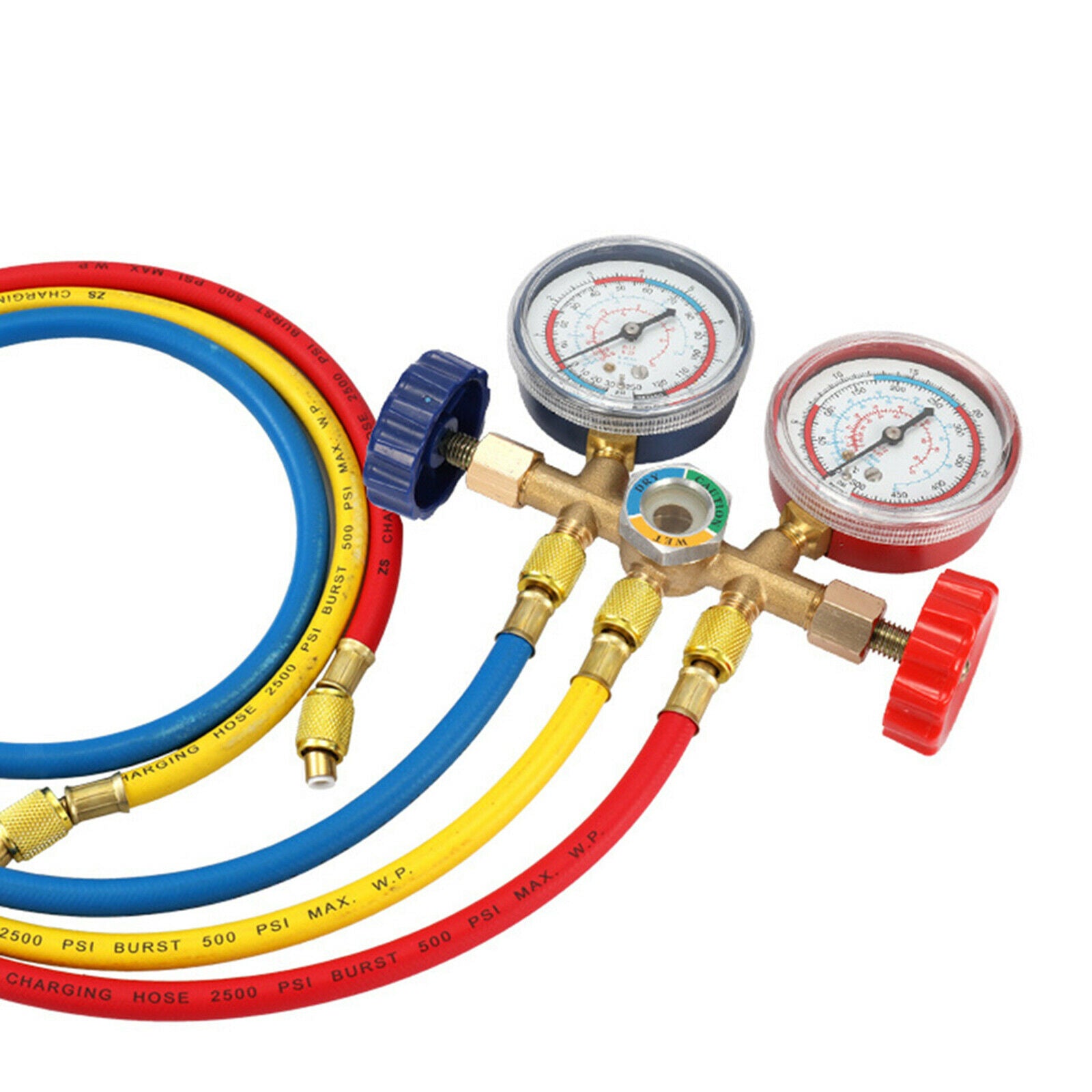 R134a Refrigerant Manifold Gauge R134A A/C Refrigeration Charging Adapter