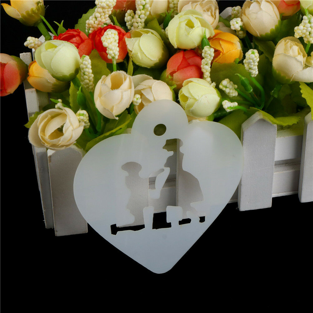 Lovely Wedding Decoration Cake Stencil Couple Lovers Cookie Stencils Cake ToolFL