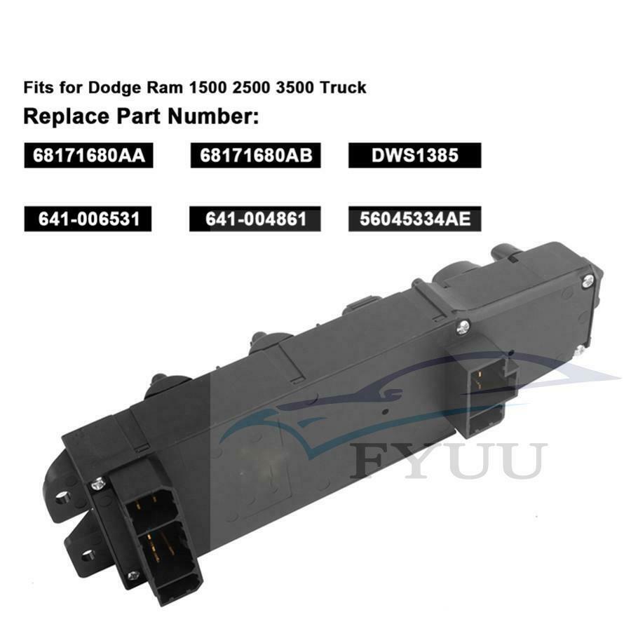 Master Power Window Control Switch for 2002-2010 Dodge Ram Dakota NEW
