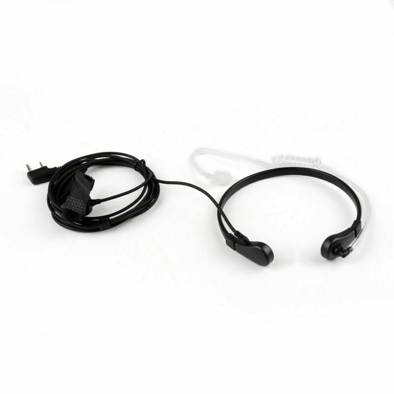 5x Throat Vibration Mic Headset For BaoFeng UV-5R Kenwood Wouxun KG-UVD1 B5