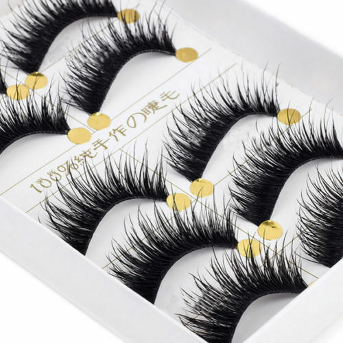 Long 5 Pairs Makeup Nice False Eyelashes Thick Cross Eye Lashes Extension.l8