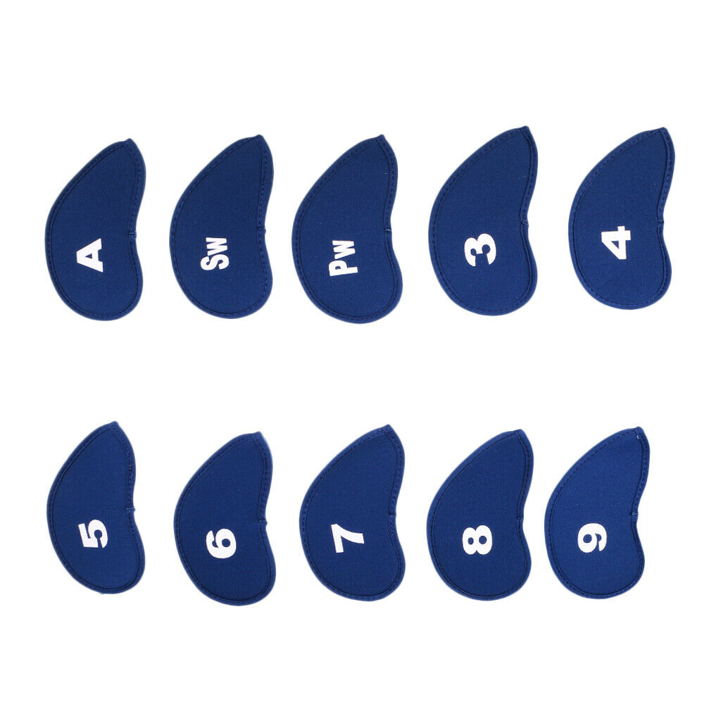 20 Pcs / Set Universal Neoprene Golf Club Protection Iron Head Cover Wedge Sock