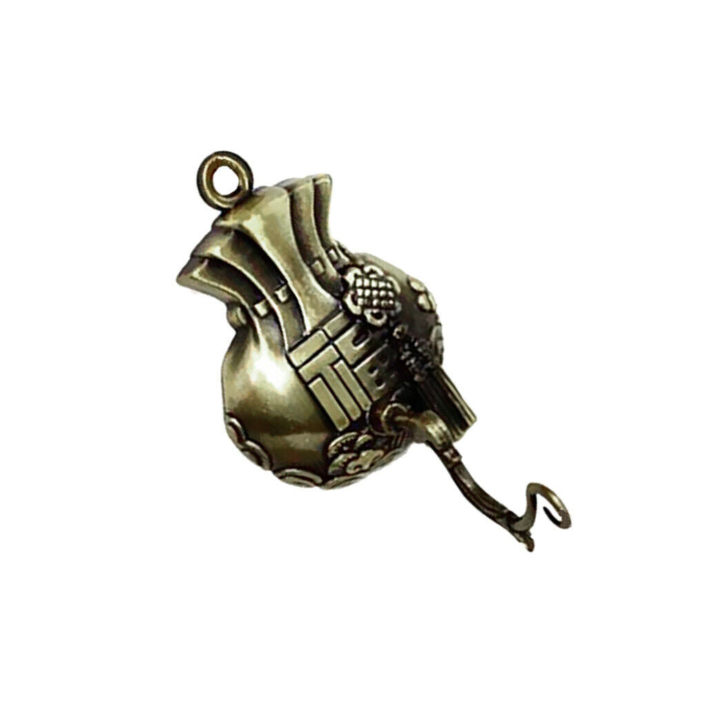 Metal Lucky Bag Pattern Wind Chime Hanger Bell Charm Hook Garden Ornament
