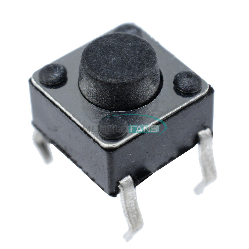 100Pcs 4Pin Tact Switches 6 X 6 X 5mm Tactile Touch Push Button Switch New